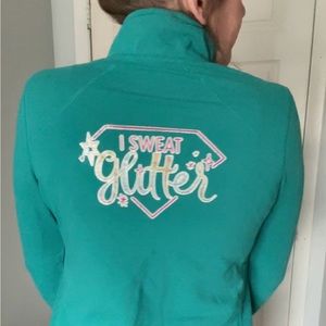 “I Sweat Glitter” Workout Jacket